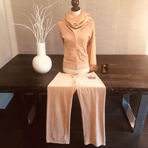 Juicy Velour Hoodie ZIP Jacket and Pants Set